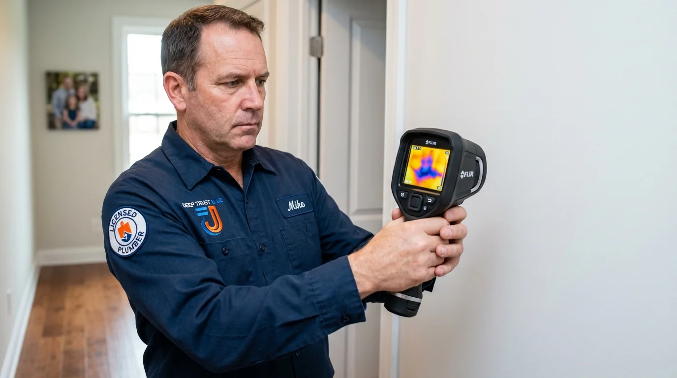 Thermal imaging leak detection by Johns Plumbing LLC in Willis